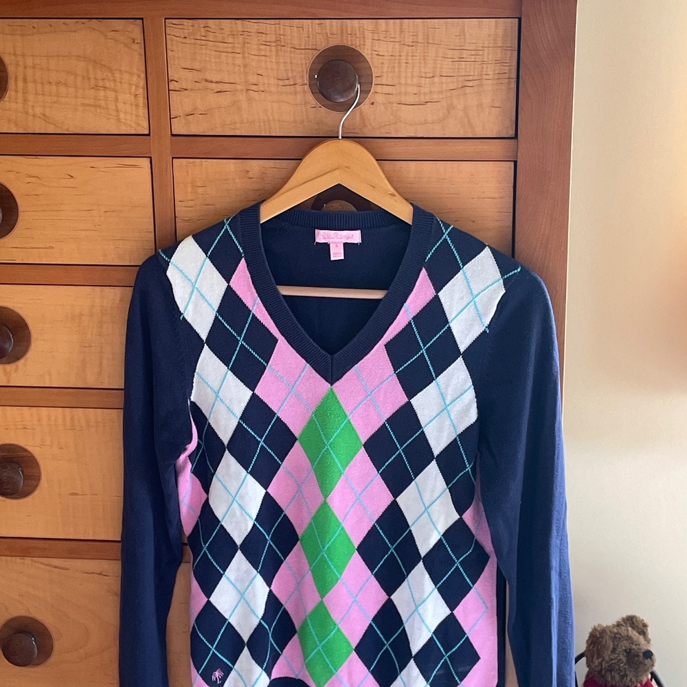 Lilly Pulitzer Argyle Sweater